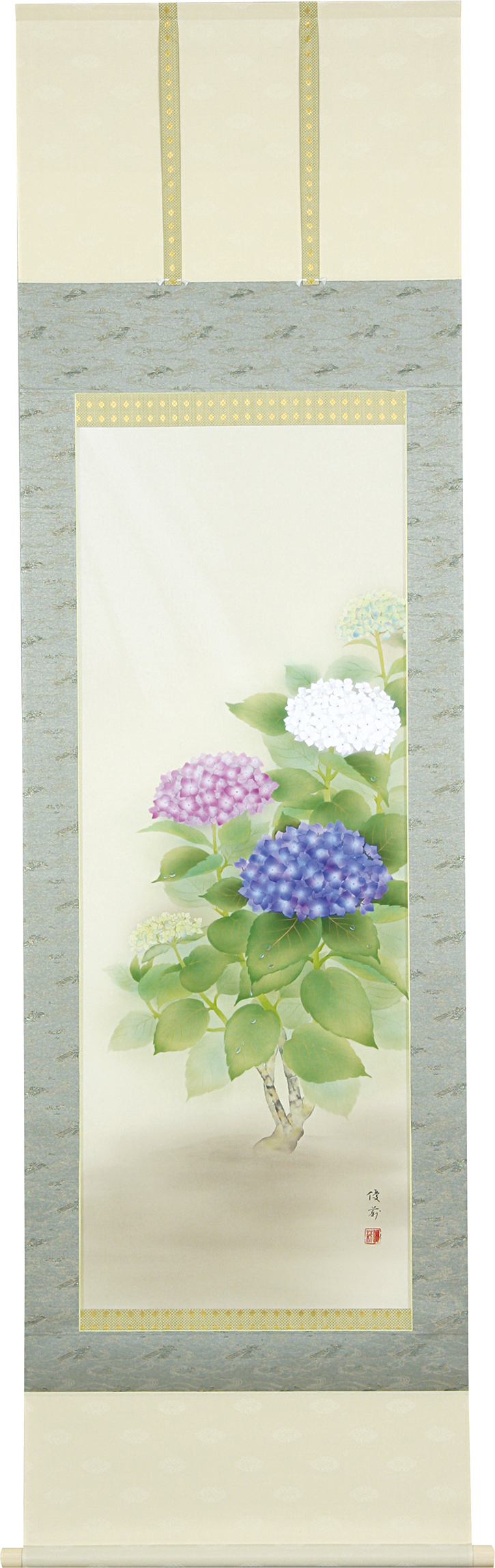 紫陽花　鈴木優莉　尺五立（直筆）