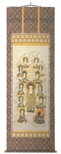 浄土　十三佛　篠田　清澄（直筆）　掛軸（掛け軸）　