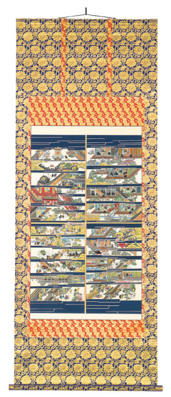 　掛軸（掛け軸）　親鸞聖人御絵傅（しんらんしょうにんごえでん）全巻　武藤　晃龍（直筆）