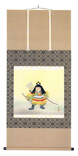 金太郎　伊藤　薫風（直筆）　掛軸（掛け軸）