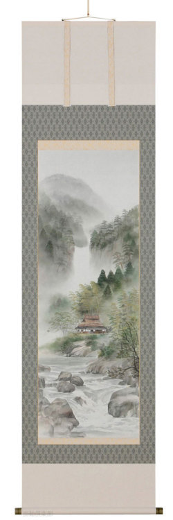 深山渓聲　尺五立　水谷　雄【直筆作品】