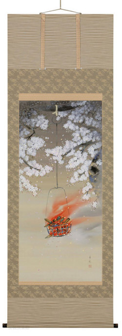 夜桜　月村華渓【直筆作品】