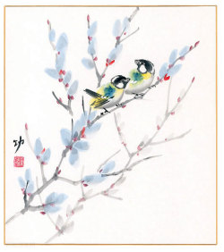 ねこやなぎ　秋田　功【直筆作品】