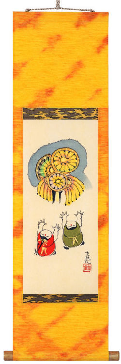 ミニ掛け軸（立型）今井玄花　花火（直筆）　 の掛軸（掛け軸）