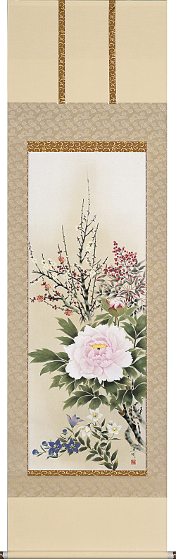 四季花　中村遠州　尺五立（直筆）
