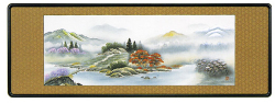 四季山水　吉川和生　の和額（らんま額）
