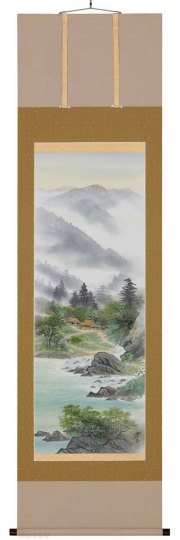 淡彩山水　箕輪翠香【直筆作品】