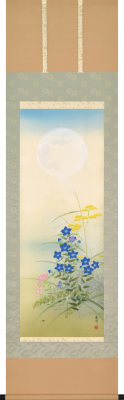 紅草　富田蘇峰　尺五立（特殊印刷工芸作品）