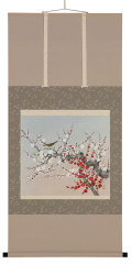 紅白梅鴬　鈴木秀湖【直筆作品】