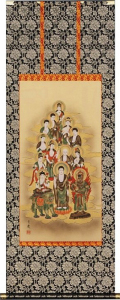 掛け軸 掛軸 十三佛　長尾龍石 掛け軸 掛軸 十三仏 (十三佛) 長尾龍石 (真作・新品) : 掛け軸の