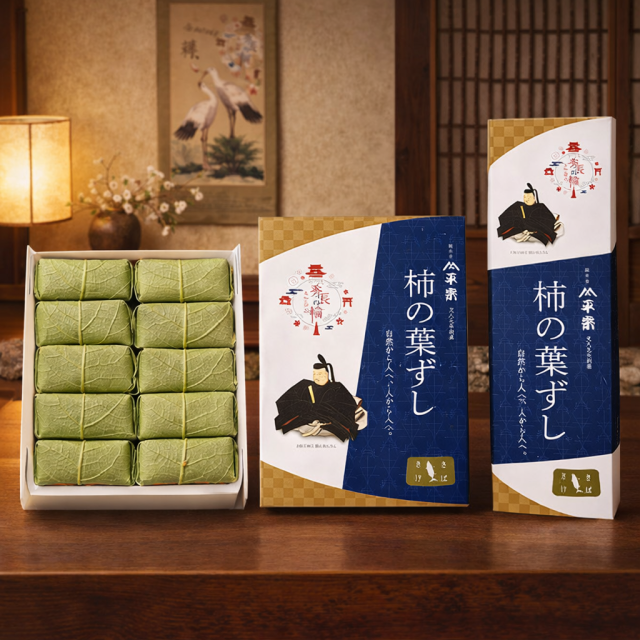 【限定パッケージ】豊臣秀長公 柿の葉ずし紙箱入り詰め合わせ 7・10個入り