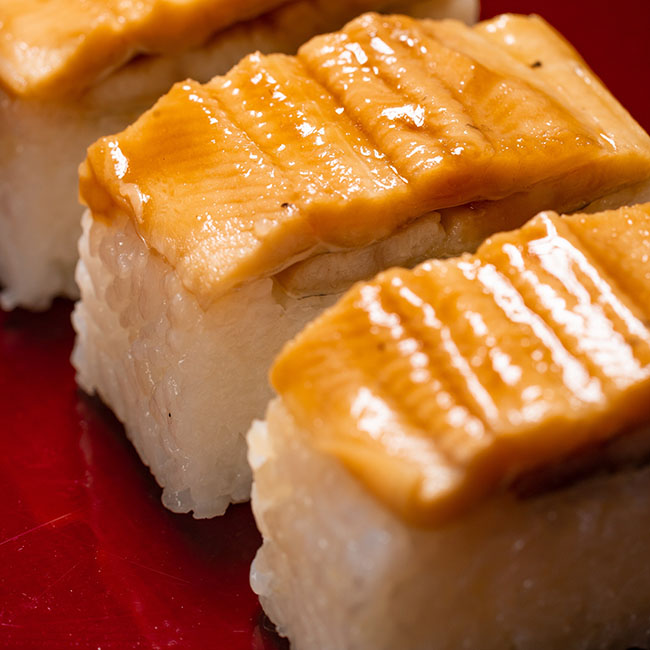 煮穴子の棒ずし