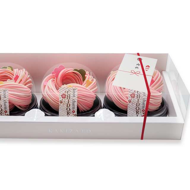 knot charm CHIDORI　3個入　のし掛けイメージ