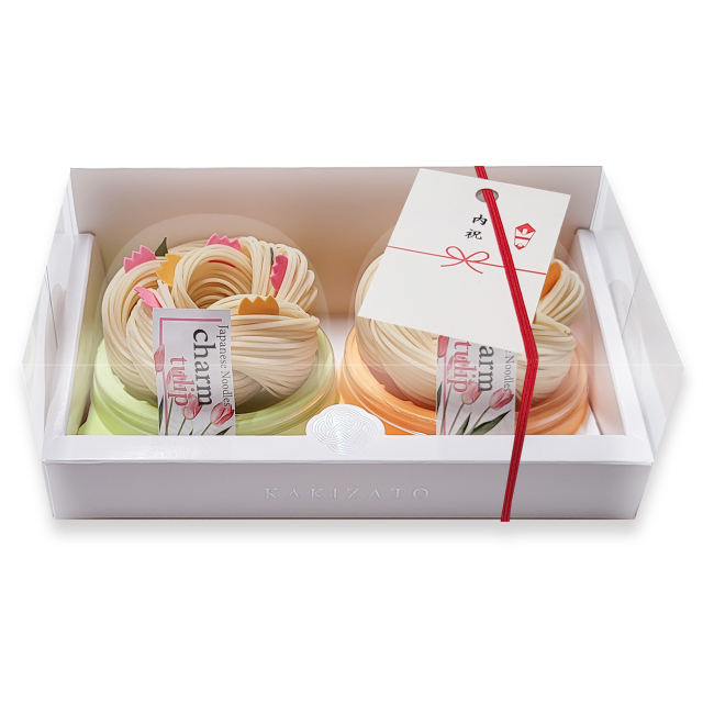 knot charm tulip2個入　熨斗掛けイメージ