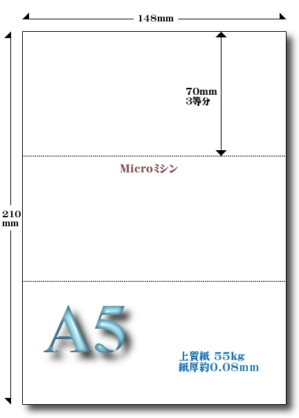 A5 3面 55kg