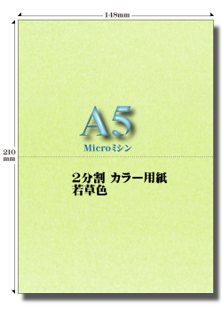 マルチカラー２面用紙/若草色