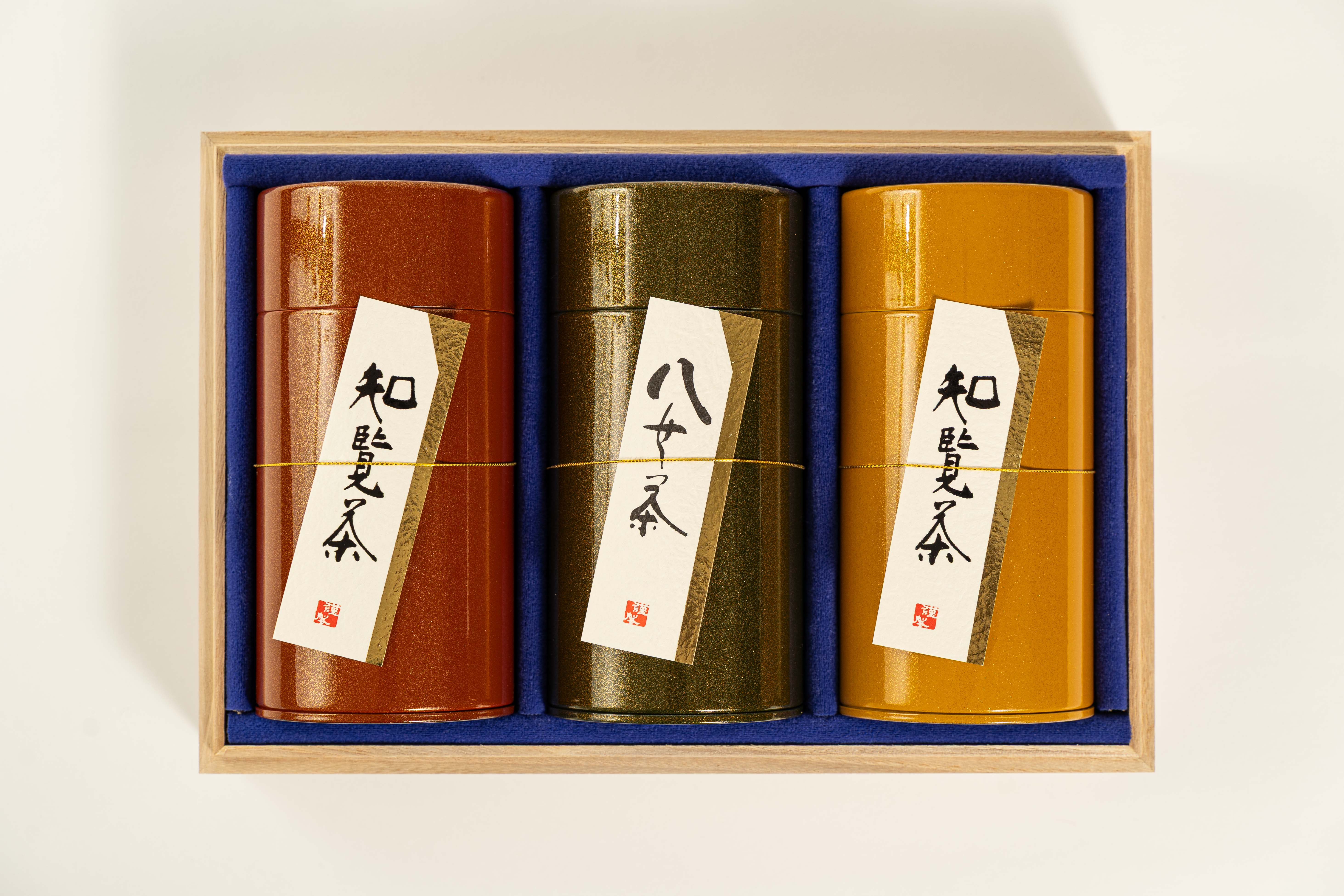 銘茶3缶入り　東塗(あずまぬり)