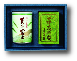 天下富士と抹茶ようかんのセットです