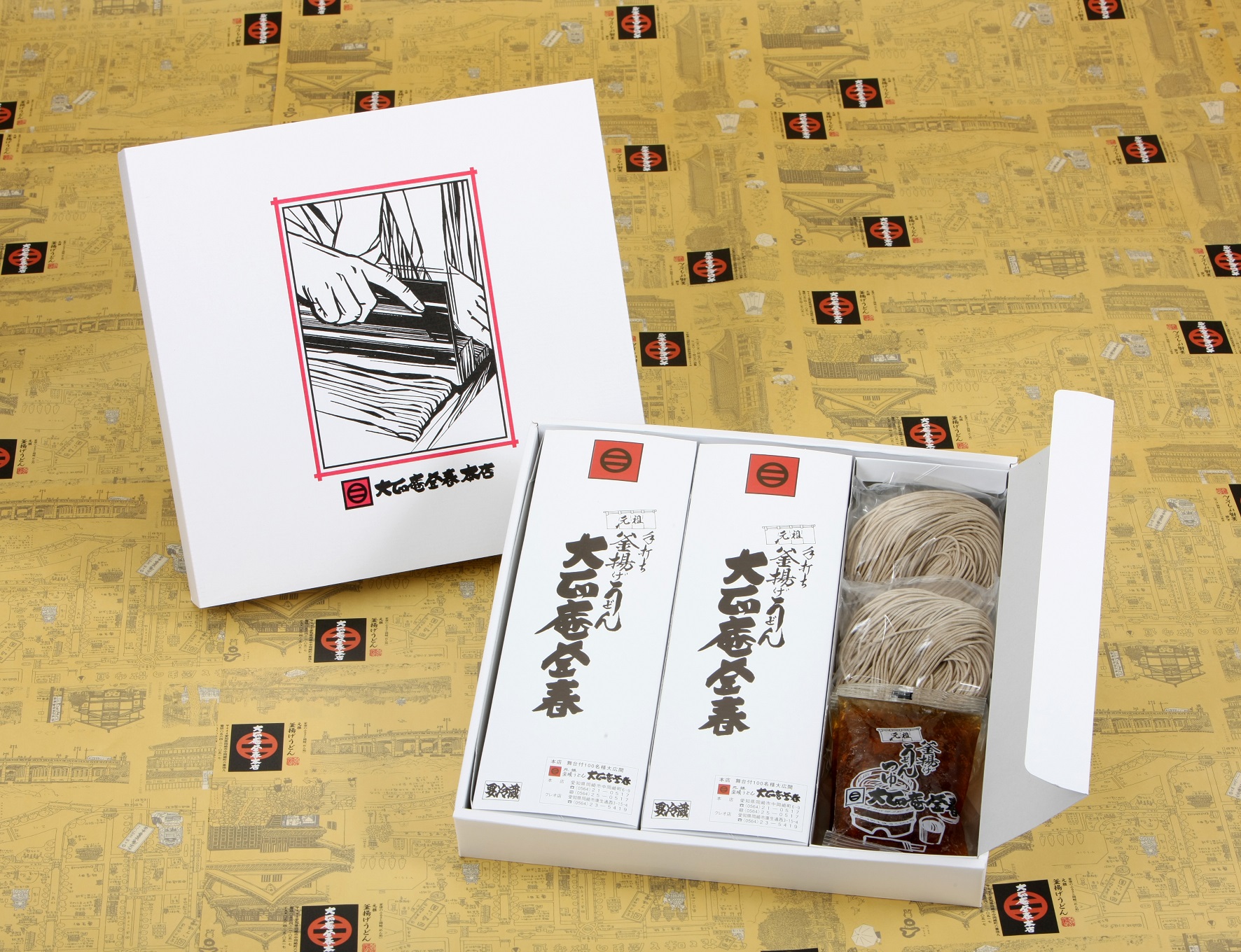 そばセット：6人前つゆ付き（専用箱入り）