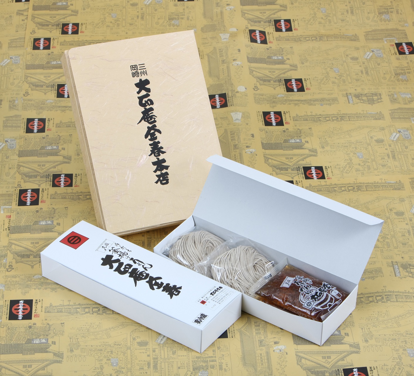 そばセット：4人前つゆ付き（専用箱入り）