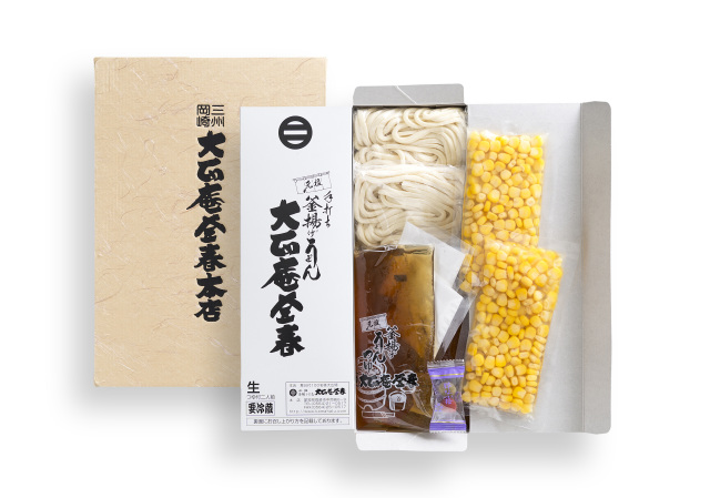もろこしうどんセット：４人前つゆ付き