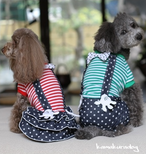 ドットサスペンダーつなぎ＆ワンピース