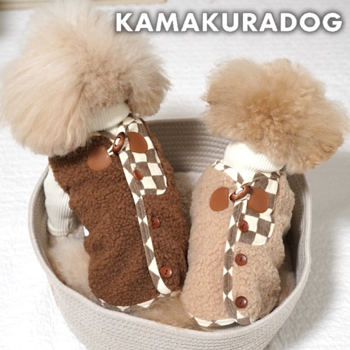 キャラメルボアベスト