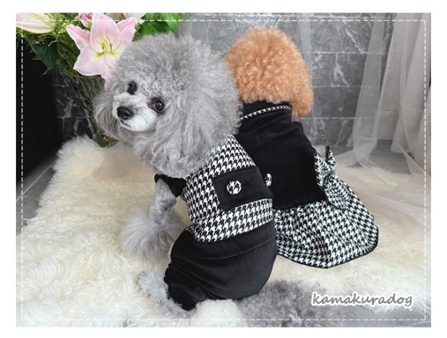 TOKUKO 1er VOL トクコ Aラインチュニック ドット柄 犬猫 モード TOKUKO 1erVOL トクコプルミエヴォル Aライン チュニック 動物