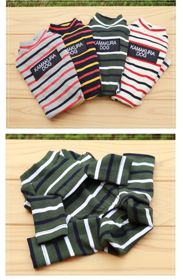 犬服♡ニットパッチワーク　ロンパース　ワンピース du-142_main.jpg