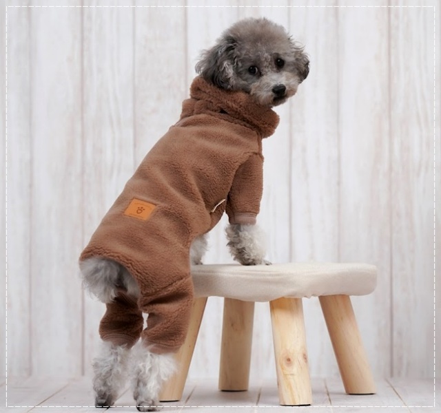 可愛い小型犬の洋服通販 鎌倉ドッグ ソフトボアつなぎ