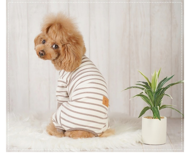 可愛い小型犬の洋服通販 鎌倉ドッグ グッドボーダーつなぎ