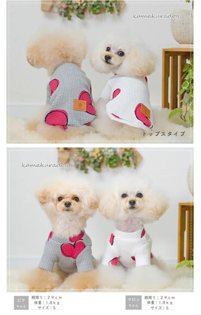 可愛い小型犬の洋服通販 鎌倉ドッグ ペインティングワッフルつなぎ