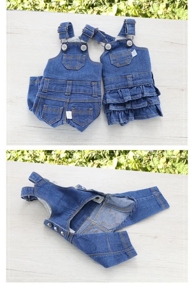 ハンドメイド　ジャンパースカート　オーダー　小型犬 可愛い小型犬の洋服通販 鎌倉ドッグ クラシカルデニム