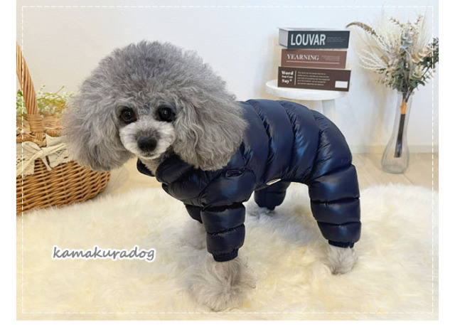 ウェルロンダウンつなぎ 犬の服 Monclerブランド犬服 ダウンジャケット