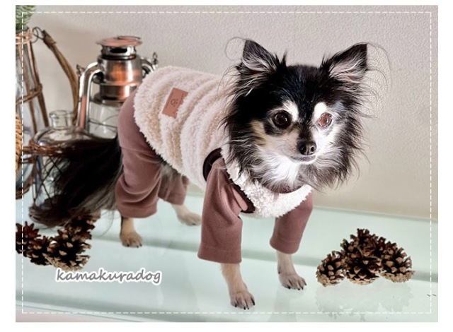 可愛い小型犬の洋服通販 鎌倉ドッグ ヒートフリースつなぎ