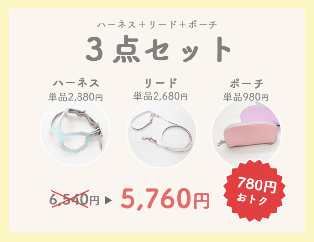 3点セットでおトク