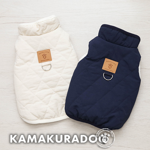 裏ボアキルティングベスト 可愛い小型犬の洋服通販 鎌倉ドッグ