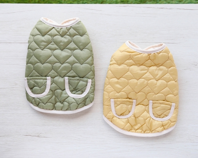 リバーシブルハートベスト 可愛い小型犬の洋服通販 鎌倉ドッグ