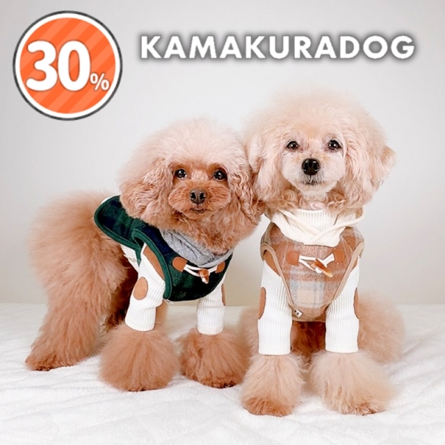 チェック柄ケープベスト