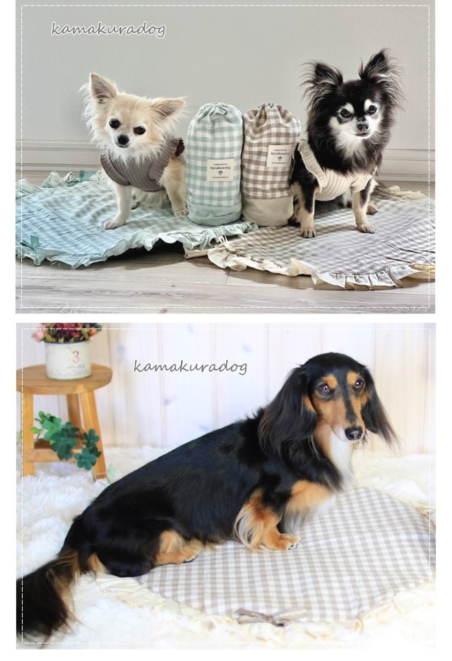 For　Dear　D　ドッグマット美品｜犬用カフェマット DOG GOODS】バンダナボアカフェマット