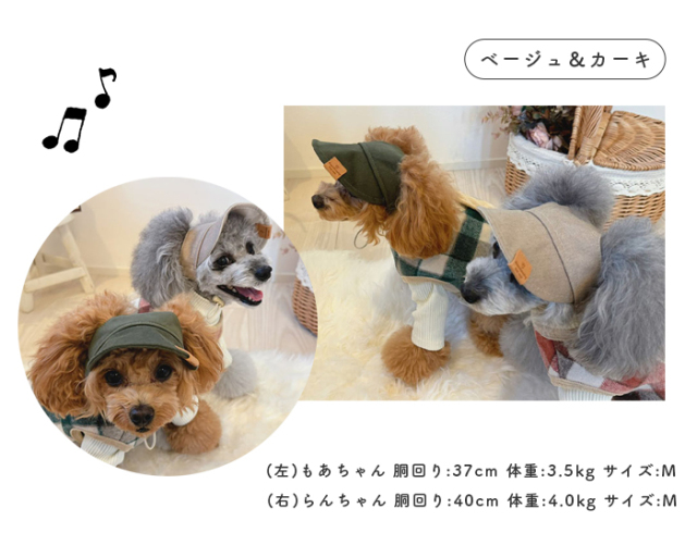 可愛い小型犬の洋服通販 鎌倉ドッグ デニム風キャップ