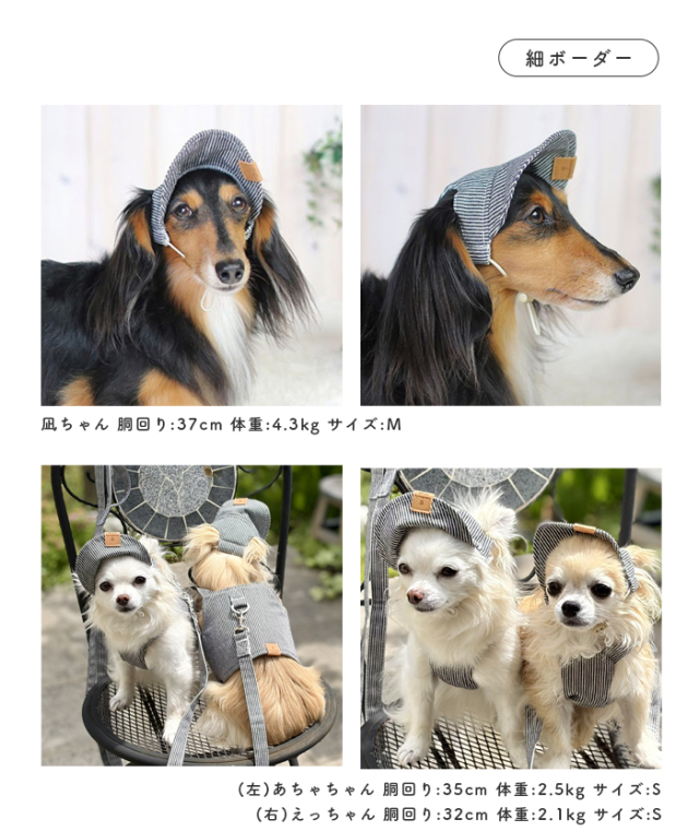 可愛い小型犬の洋服通販 鎌倉ドッグ デニム風キャップ