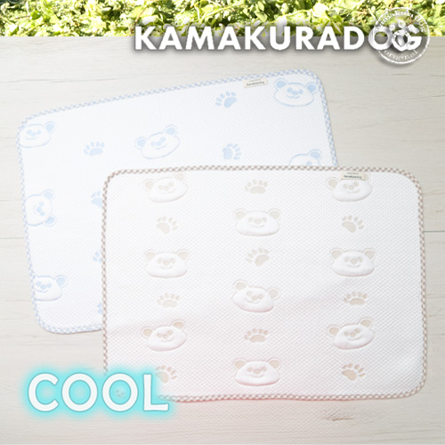 チェックくまさんクールマット