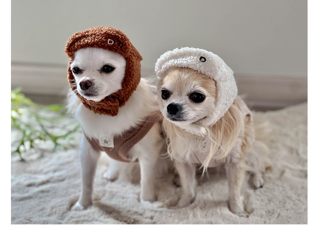 ボアパイロットキャップ 可愛い小型犬の洋服通販 鎌倉ドッグ
