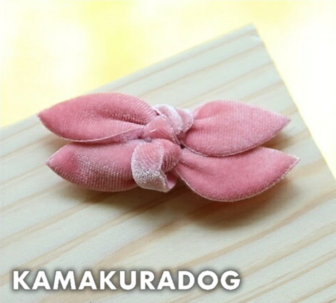 可愛い犬用アクセサリー通販 鎌倉ｄｏｇ リボンピン ゴム バレッタ 大きなシンプルリボン 大 バレッタ 1個