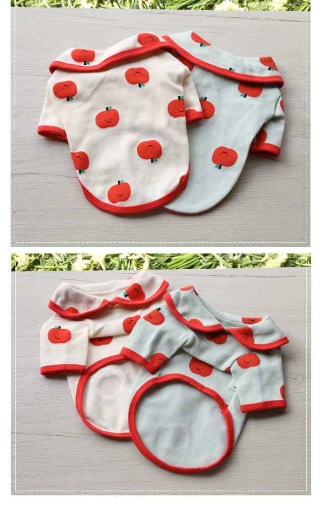 可愛い小型犬の洋服通販 鎌倉ドッグ リンゴちゃんシャツ