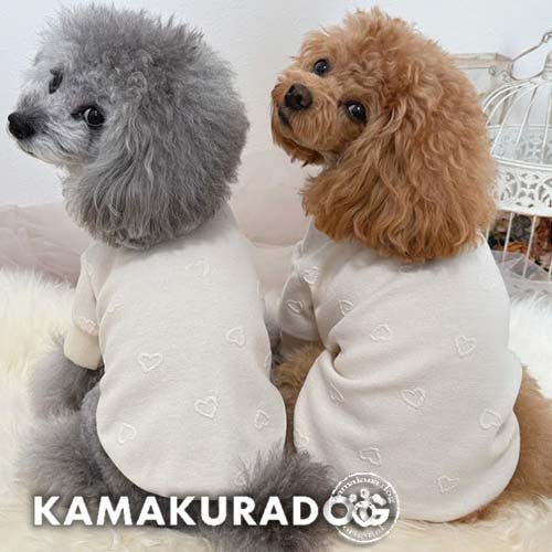 可愛い小型犬の洋服通販 鎌倉ドッグ ぷっくりハートスウェット