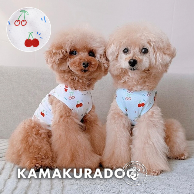 COOLメッシュチェリー柄タンク