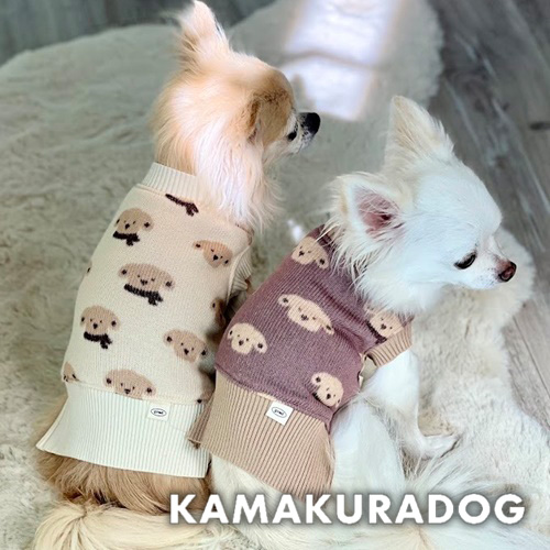 マフラーワンちゃんニット 可愛い小型犬の洋服通販 鎌倉ドッグ