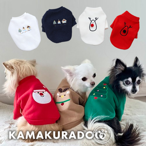 クリスマスアソートトップス 可愛い小型犬の洋服通販 鎌倉ドッグ